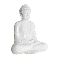 Buddhas Kunstharz, Glas und Alabaster