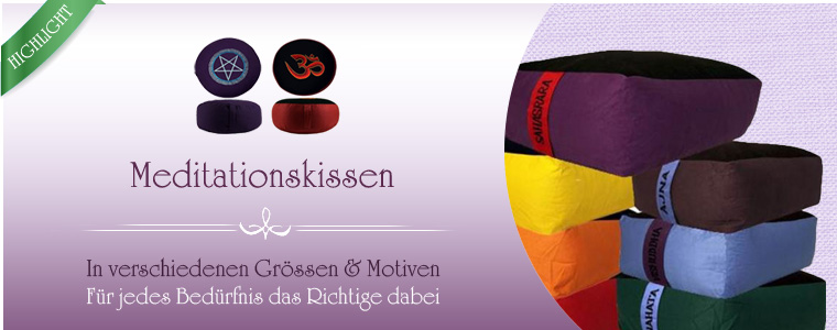Gr�sste Auswahl an Meditationskissen