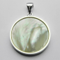 Preview: Pendentif Arbre de vie sur nacre  Ø 26 x 3 mm, Argent sterling 925 - Kopie