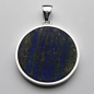 Preview: Pendentif Arbre de vie sur Lapis Lazuli Ø 26 x 3 mm, Argent sterling 925 - Kopie