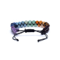 Preview: Bracelet Chakra réglable en deux rangées – 0,6 cm