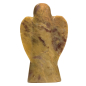 Preview: Engel Statuette Speckstein naturfarben - 12,5 cm