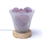 Preview: Gemstone lamp flower of life with cable and LED