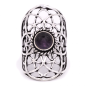 Preview: Ring Blume des Lebens Amethyst silberfarbig