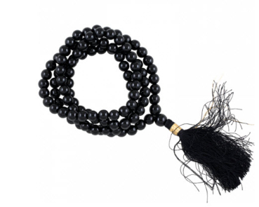 Mala Onyx schwarz in AA-Qualität mit 108 Perlen 7 mm