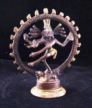 Shiva Nataraja Messing zweifarbig