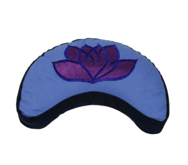 Mondkissen coussin de méditation Lotus bleu clair et foncé