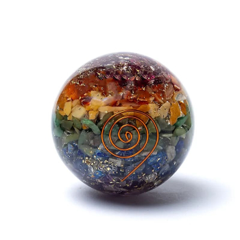 Boule d'orgonite 7 chakras