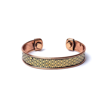 Bracelet de remplacement cuivre Fleur de vie magnétique