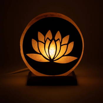Lampe à sel Lotus avec câble et LED !!! Seulement 1 article !!!