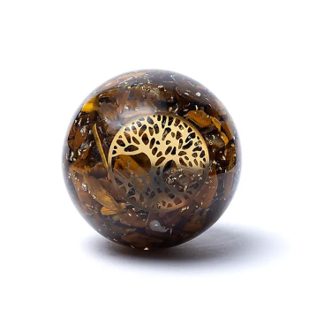 Orgonite Sphère Sélénite Fleur de vie - Kopie