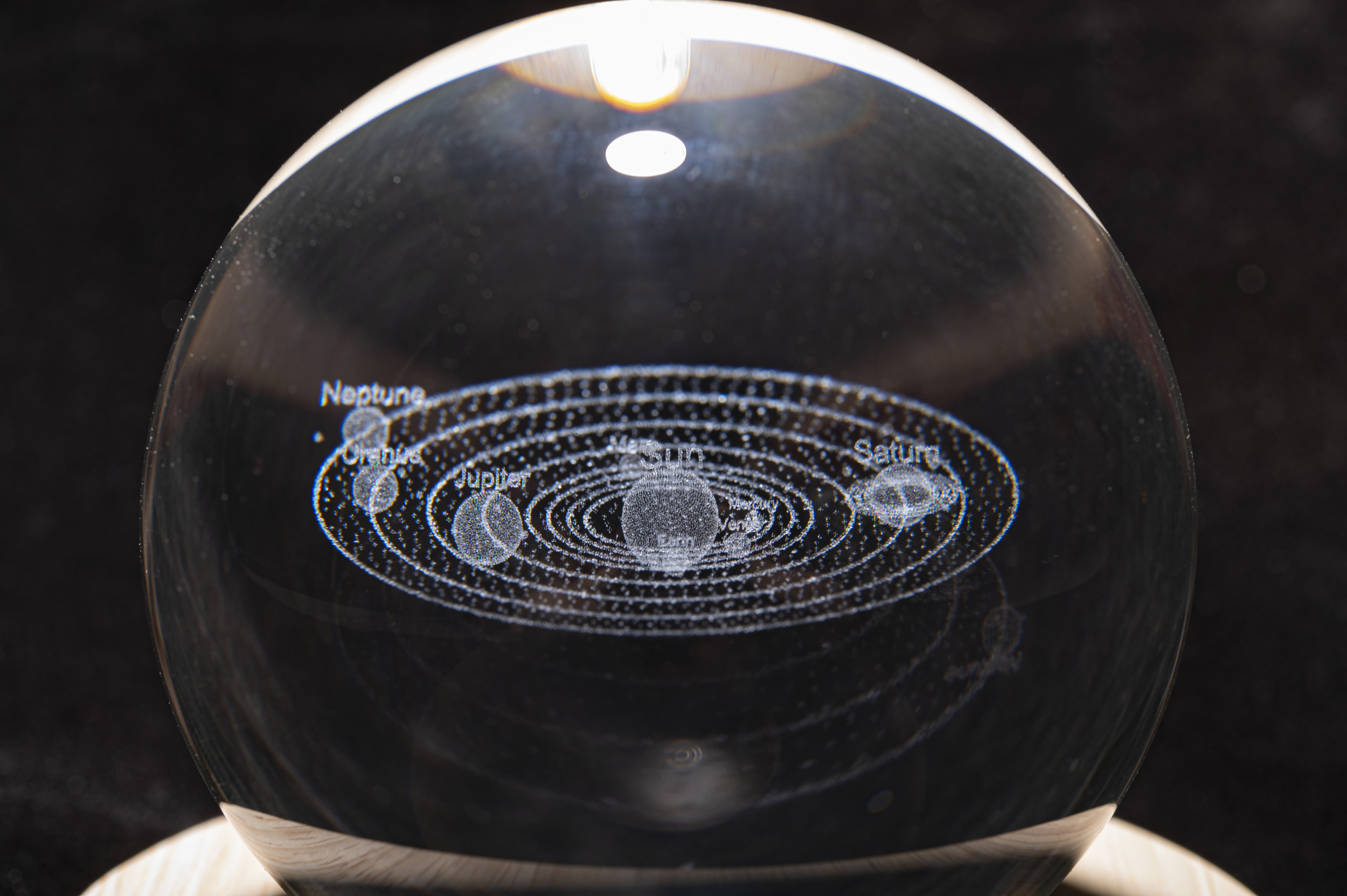 Sphère de cristal 4 cm arc en ciel Feng Shui pour augmenter l'énergie