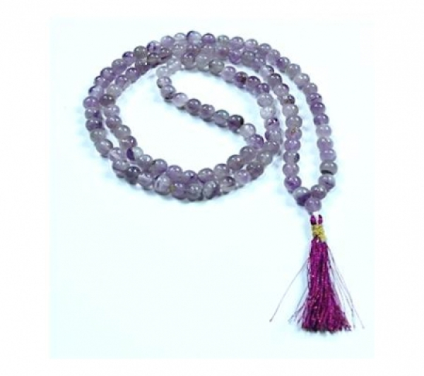 Mala Amethyst, 108 Perlen 6 / 8 mm