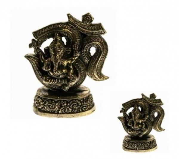 Ganesha OM Messing 6.5cm