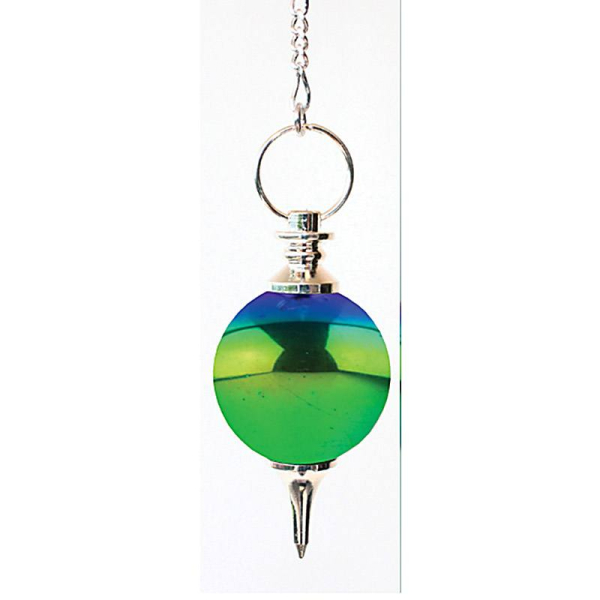 Galilée pendule arc-en-ciel aura Ø 20 x 40 / 14 g