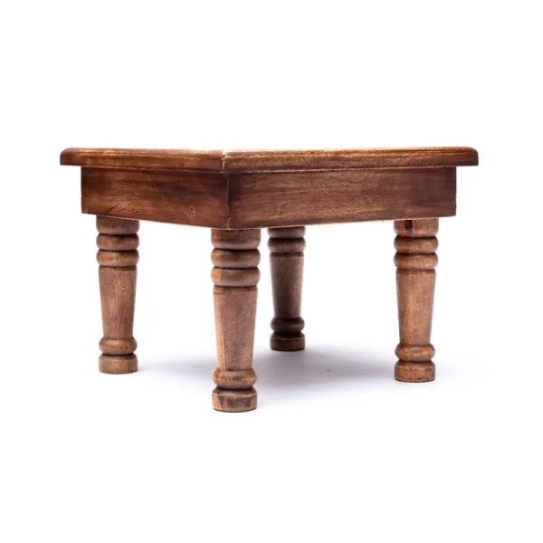 Table d'appoint en bois Fleur de Vie