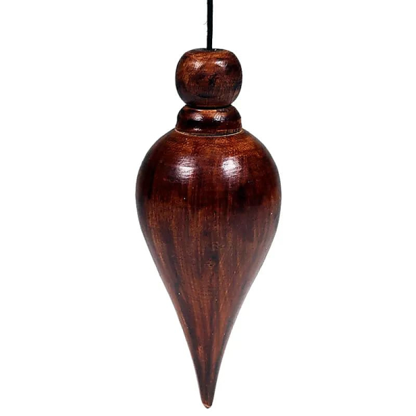 Pendule en bois - forme de larme