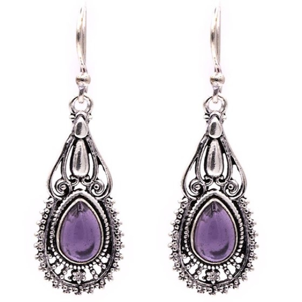 Ohrhänger Bohemien mit Amethyst