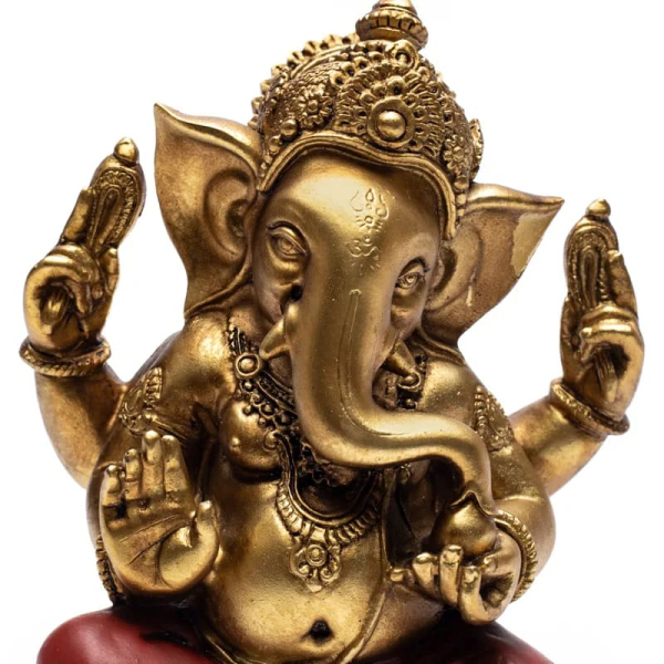 Ganesh Statue goldfarben