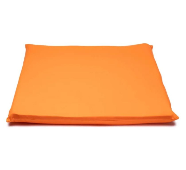 Housse de tapis de méditation orange 2ème chakra 65 x 65 x 5 cm