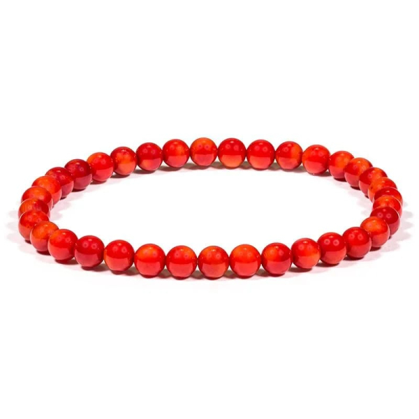 Bracelet bambou corail