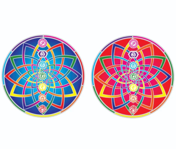 Fensterbild Kosmisches Chakra Mandala - 2 x 6 cm